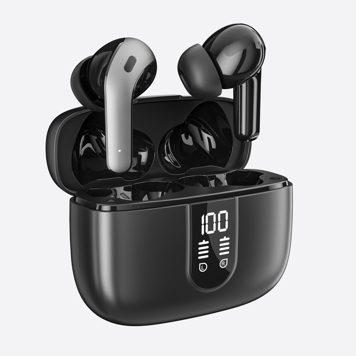 2024 High Quality Factory Price Earphones LED Full-Color Screen TWS Earbuds Headset Earphones with Noise Cancelling Headphones