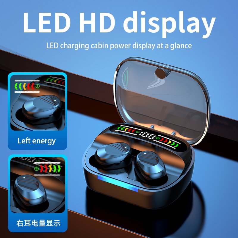 Wireless In-ear Earphones With Screen Gaming Earbuds Waterproof Tws Earphones
