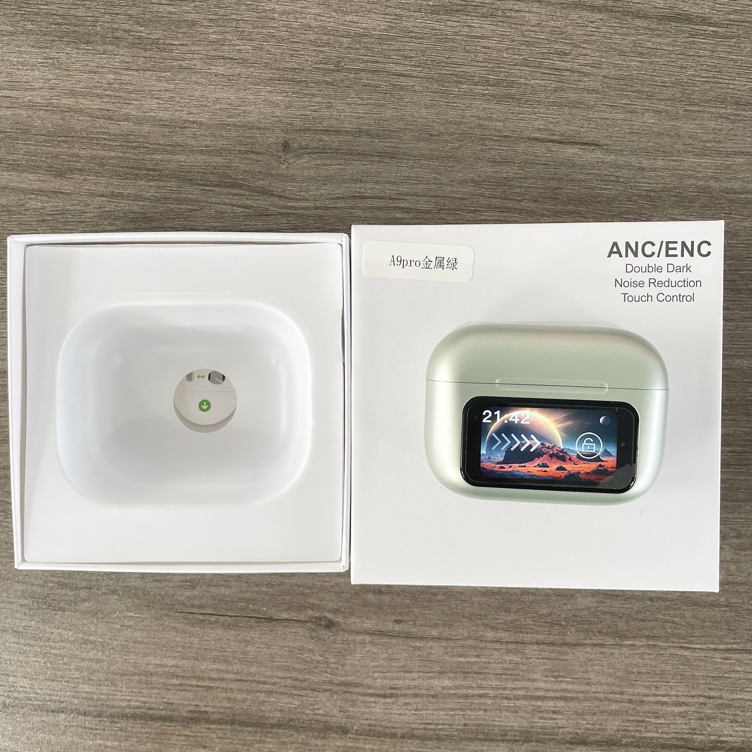 Multi-color A9pro 2024 TWS A10 A11 A12 Wireless Earphones Headphone Touch Screen ANC Noise Reduction ENC Gaming A9 pro Earbuds