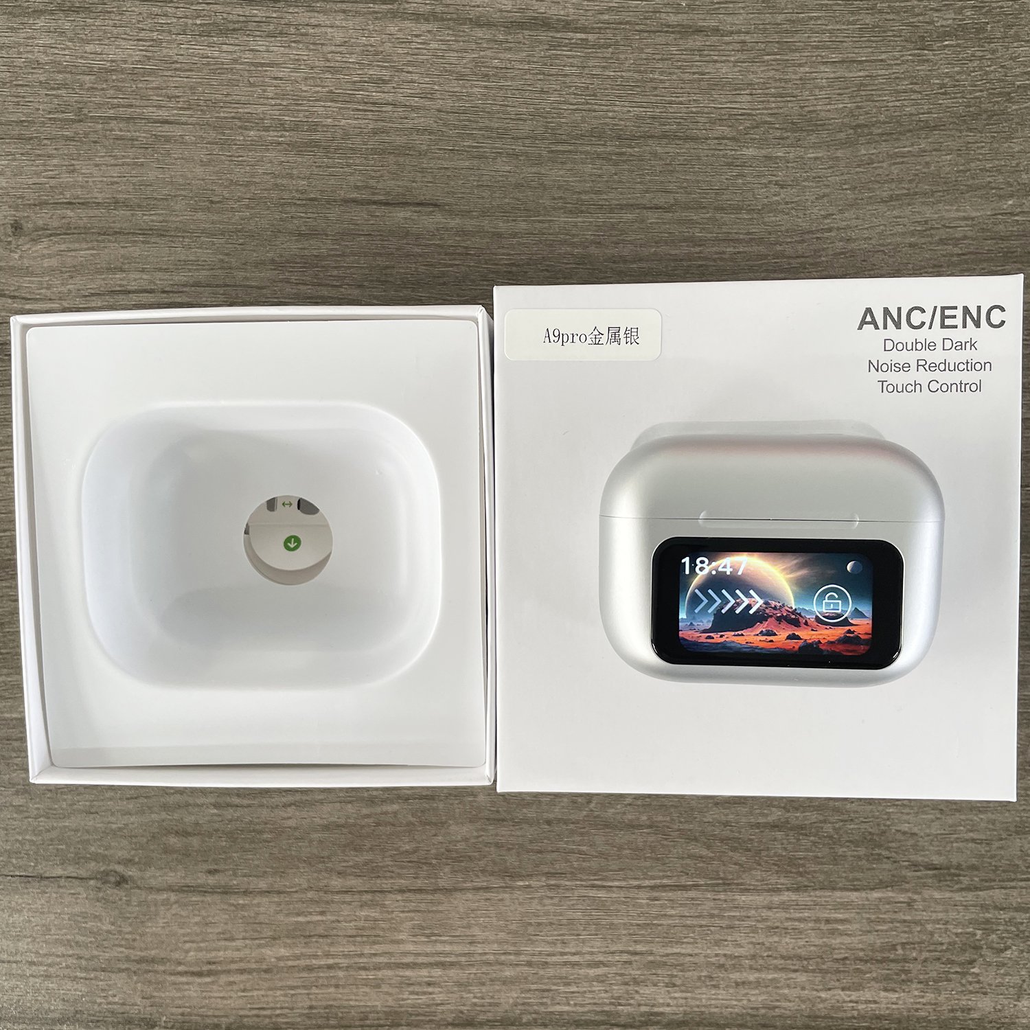 Multi-color A9pro 2024 TWS A10 A11 A12 Wireless Earphones Headphone Touch Screen ANC Noise Reduction ENC Gaming A9 pro Earbuds