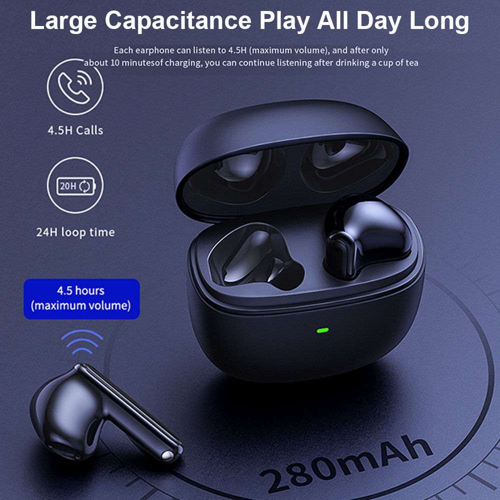 TWS HiFi Stereo Blouetooth 5.3 Wireless Earphones Automatic Noise Cancellation Headphone Wireless Earbuds With Charging Case