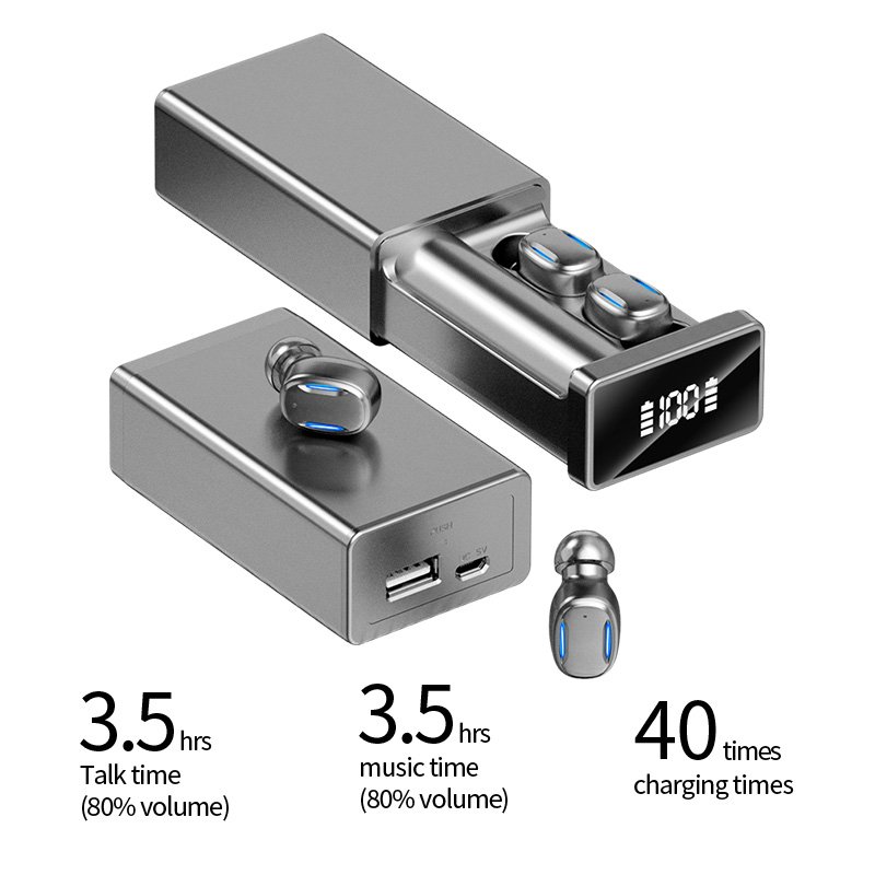 Hot Selling A22 Tws Earbuds In Ear Led Display Headset Noise Cancelling Wireless Earphone Gaming Sports Earphone