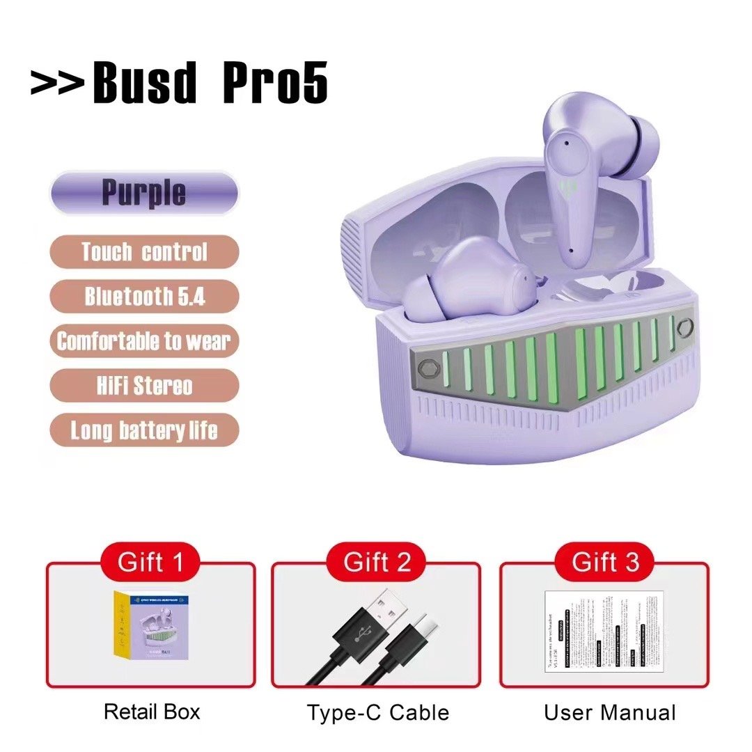 Top seller wholesale tws wireless earbuds gaming noise cancelling sports blu tooth buds pro5 earphones headsets
