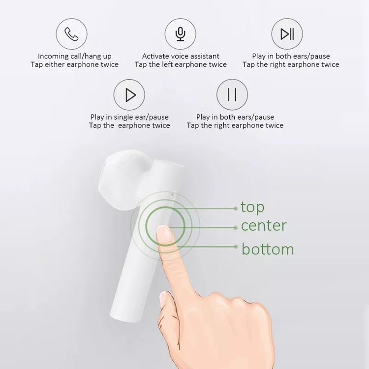 Auriculares Inalambricos Mi True Wireless Earphones 2 Basic Global Version for Xiaomi Mi Air2 SE TWS gaming earphone