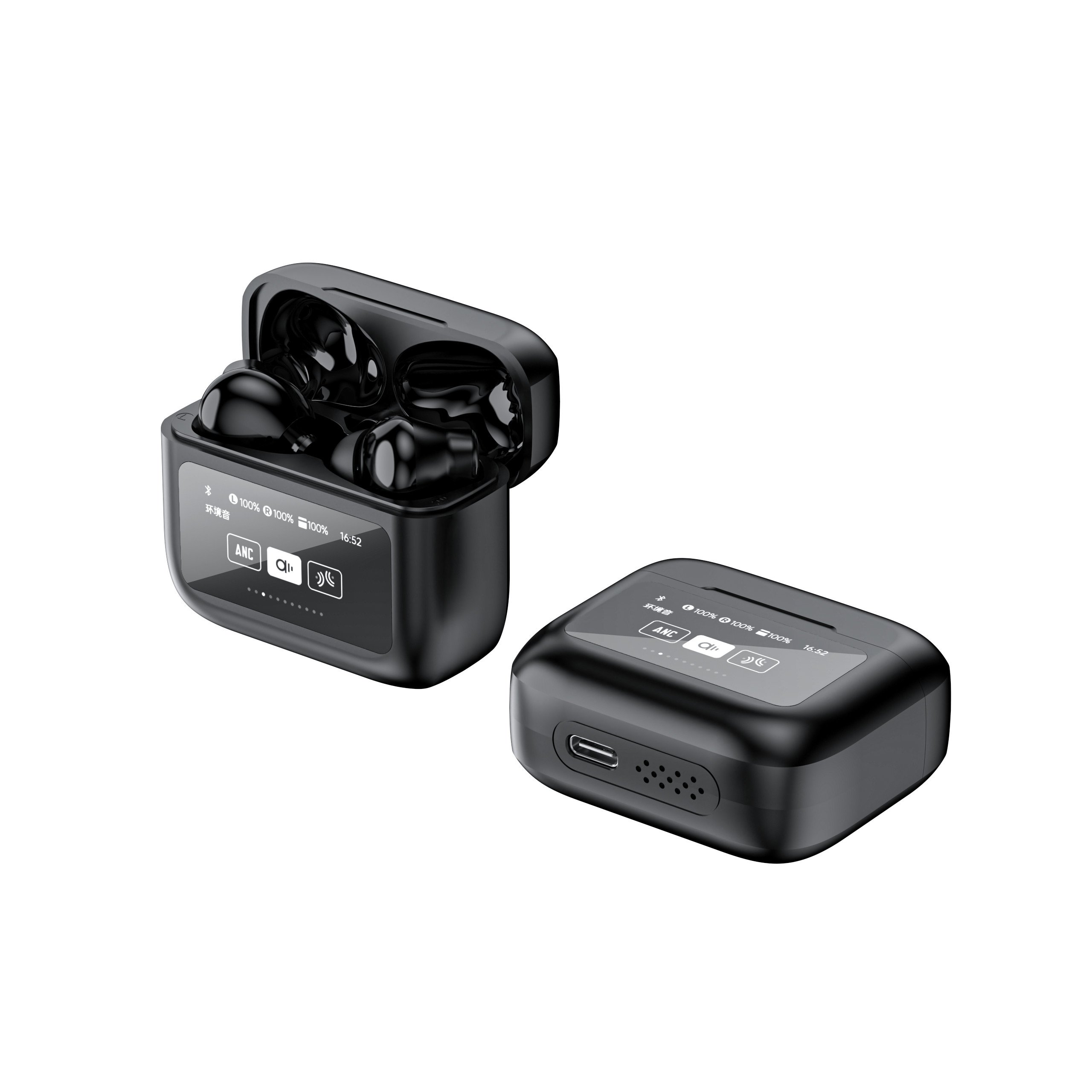 LX-20 New Design Touch Screen display Headset Tws Earbuds Waterproof Gaming Earphone Wireless Headphones