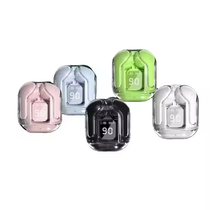 Cheap Price Transparent Earphones TWS Noise Cancelling Wireless Earphone In-ear Sport Headset