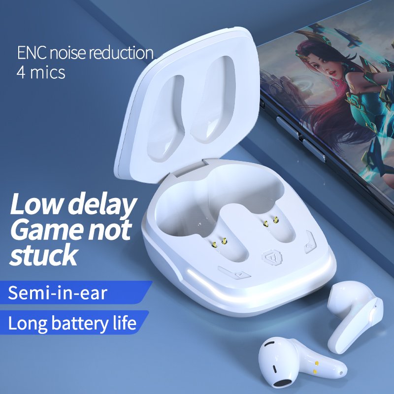 Hot Sale F69 TWS Gaming Earbuds Low Latency TWS BT 5.2 Earphone with Mic Game Headphones Wireless Headset