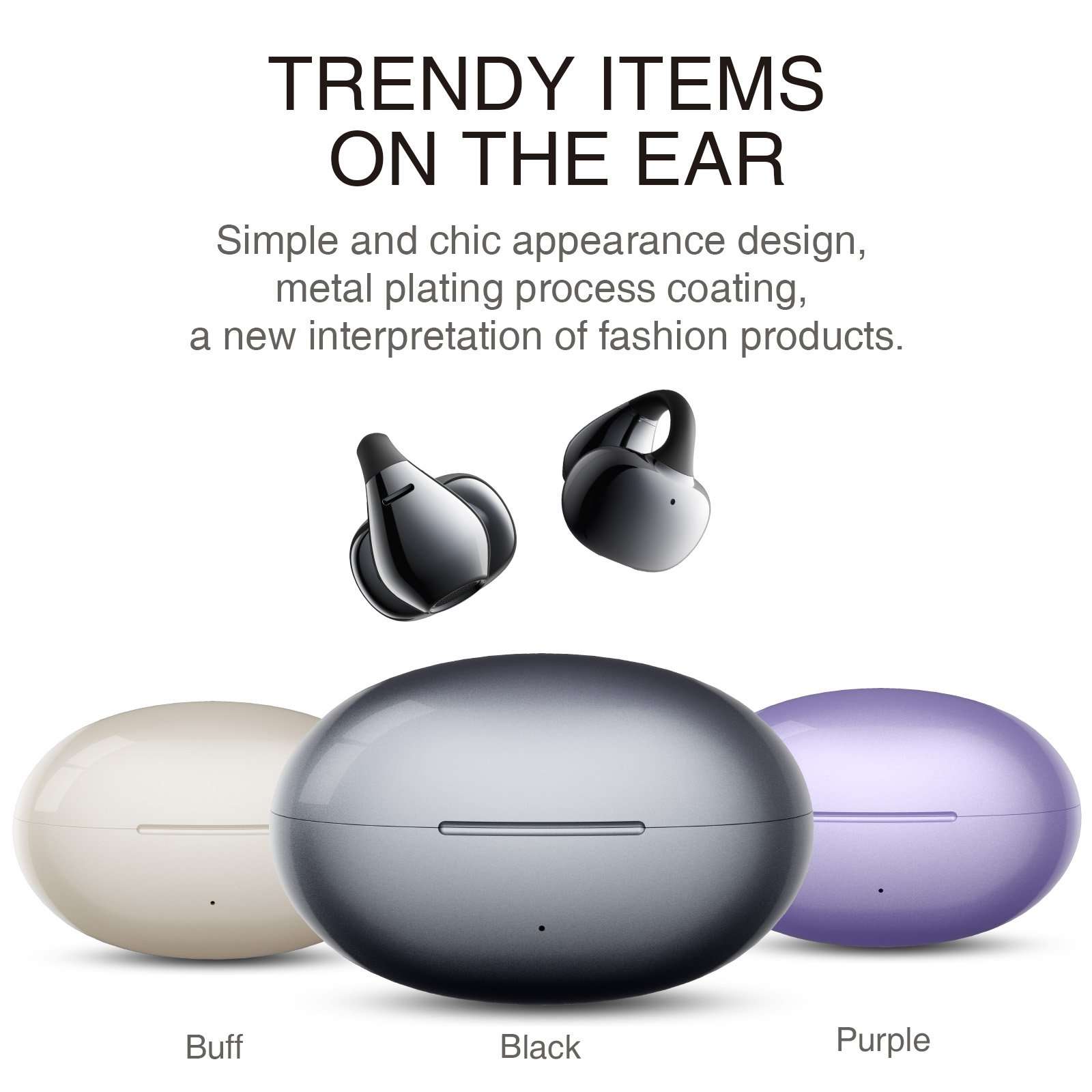 2024 Best Quality HM-11 Open Ear Air Conduction Tws Earphones Wireless Earclip Headphone 360 Panoramic Sound Clip On Ear Earbuds