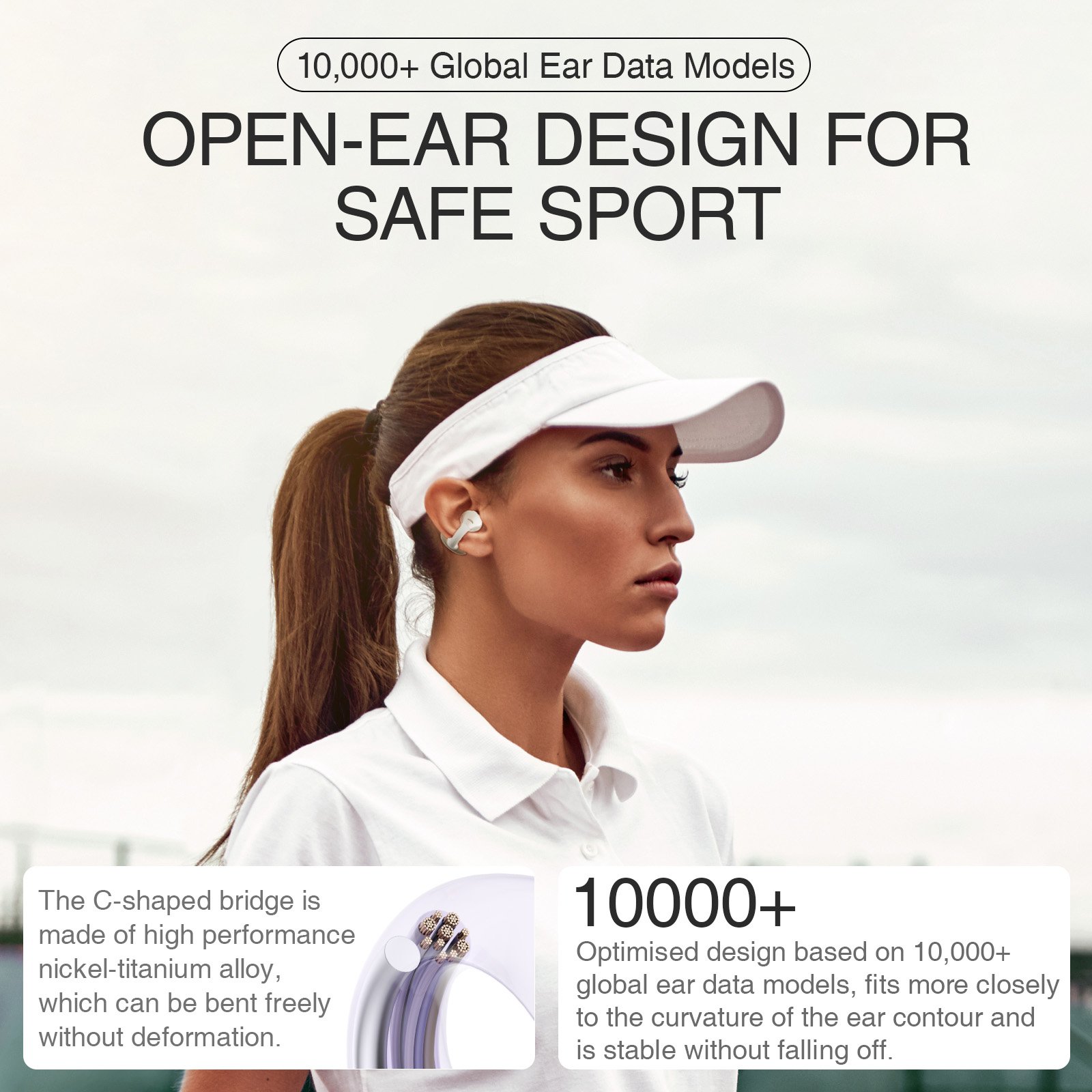 2024 Best Quality HM-11 Open Ear Air Conduction Tws Earphones Wireless Earclip Headphone 360 Panoramic Sound Clip On Ear Earbuds