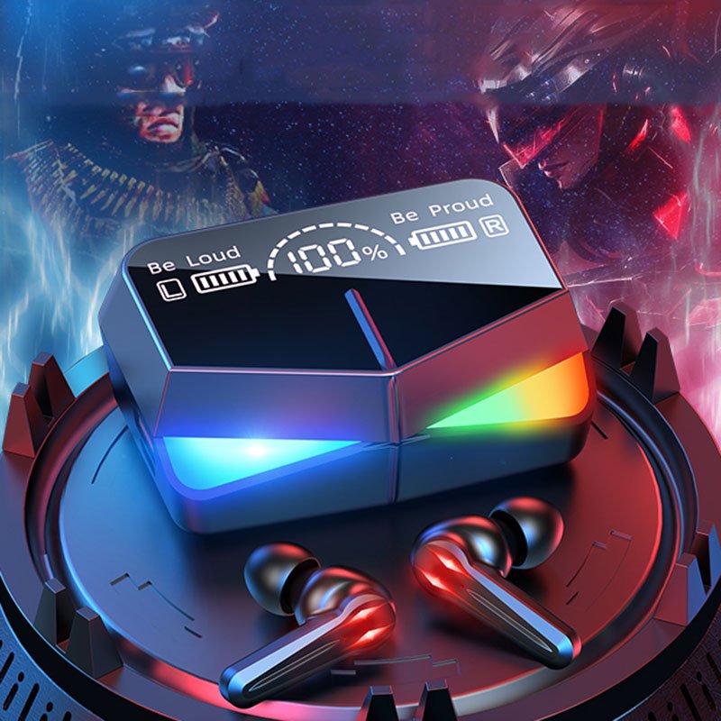M28 TWS Earphones Gamer Audifonos Gaming Wireless Earbuds Sports Headsets Auriculares with LED Display Power Bank Mirror