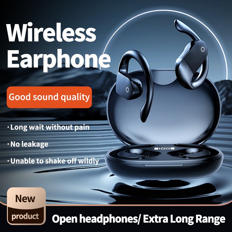Wireless Earbuds Digital Display Sports Ear earbuds with Earhook Premium Deep Bass Over-Ear Earphones Draadloze oordopjes