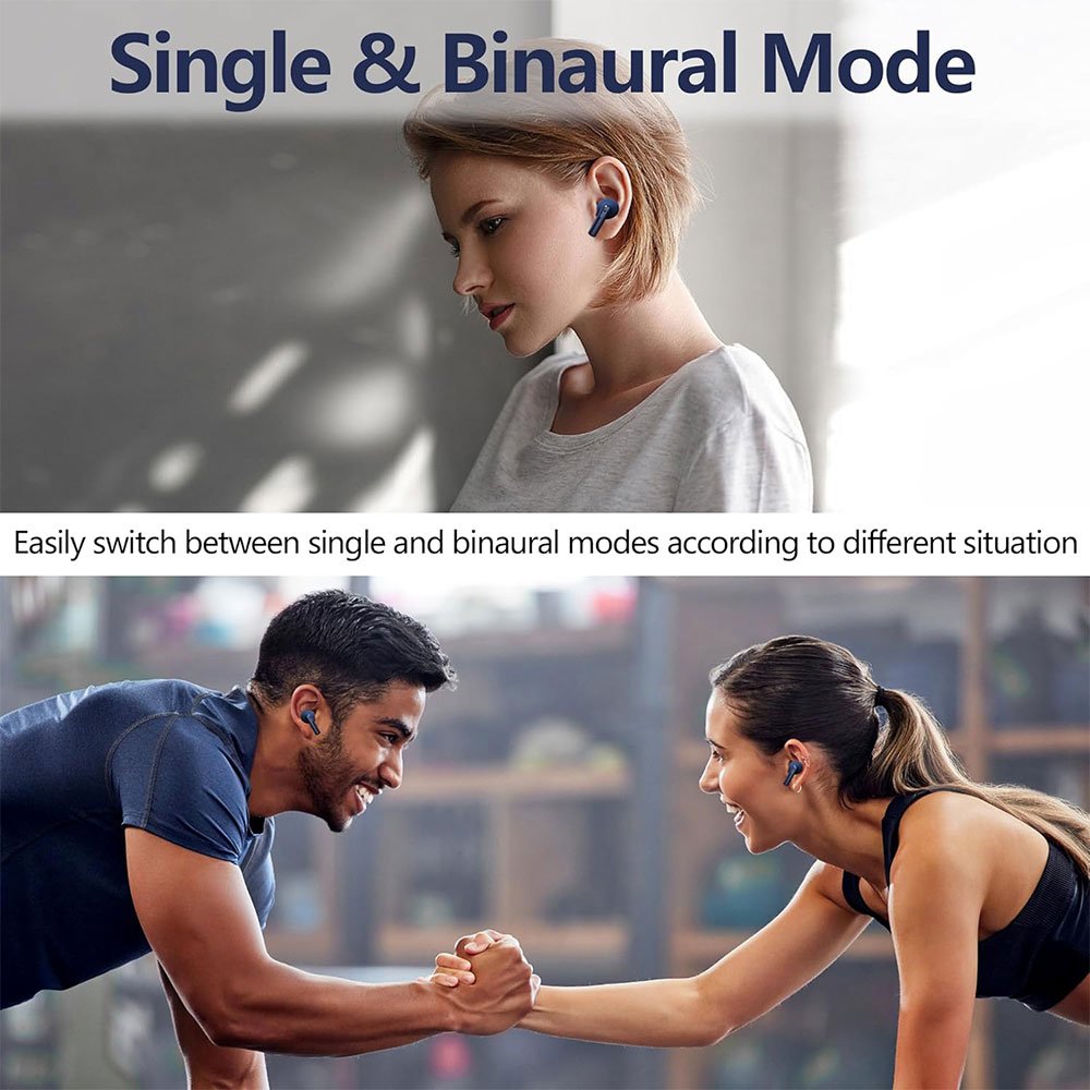Wireless Charge Earbuds HIFI Low Latency Clear Call TWS Earphones Active Noise Cancelling Bluetooth Earbuds