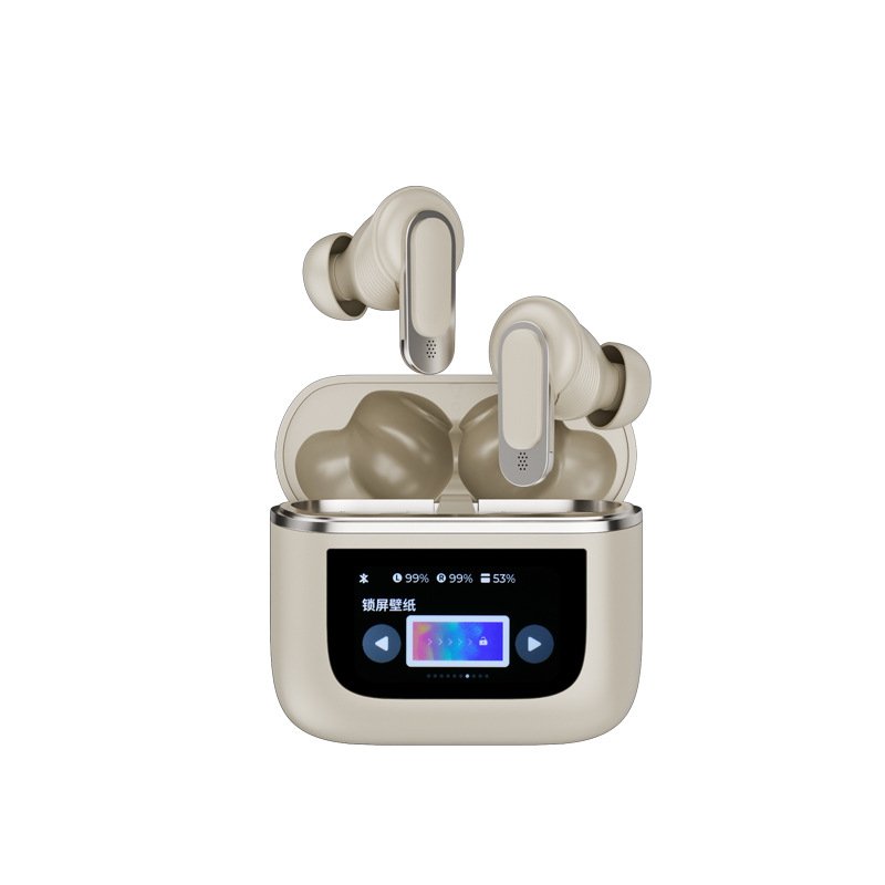 V8 Tws Earphones 2024 Newest Lcd Touch Screen Wireless Earphones With Noise Cancelling Sport V8 Earbuds For