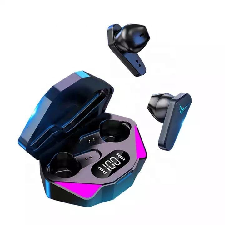 Game Earphones X15 TWS Wireless BT Digital Display Low-latency In-ear Noise reduction Headphones Sports Earbud with Mic