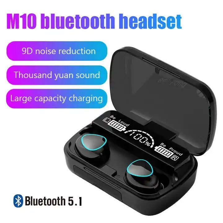 OEM TWS Noise-Cancelling On-Ear Headset LED Display True Stereo Wireless Headphones In-Ear Earbuds Accessories Gaming earphone