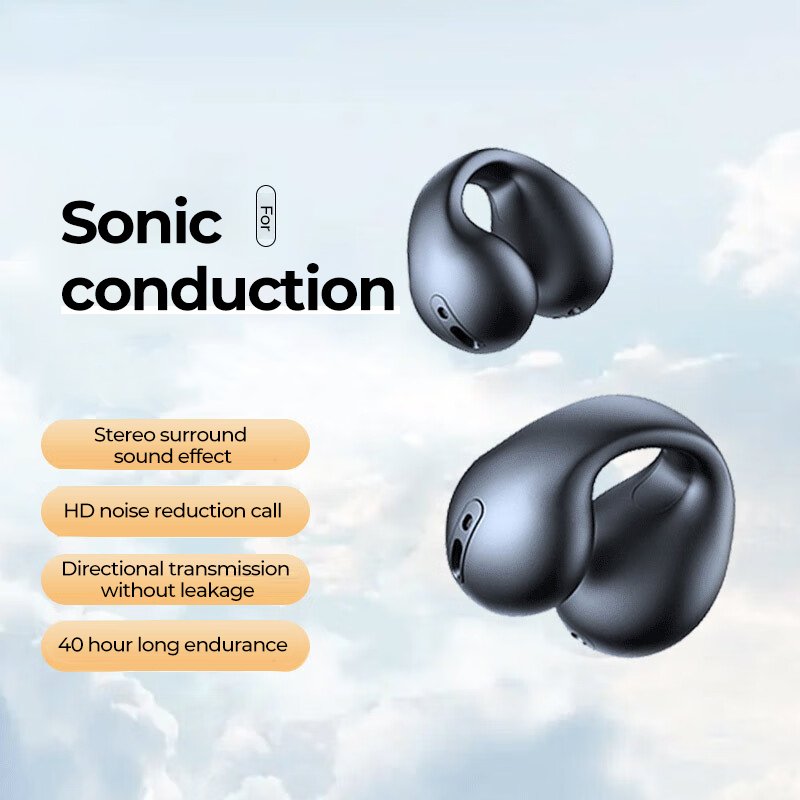 For Ambie Sound Earcuffes Upgrade Pro Earring Wireless Earphones TWS Ear Hook Headset Sport Earbuds for sony