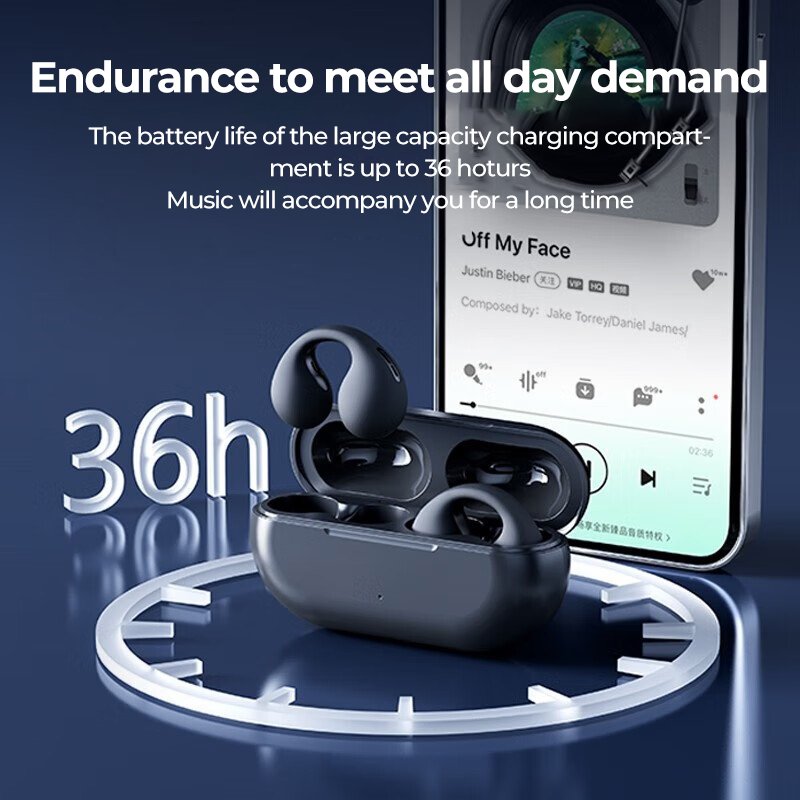 For Ambie Sound Earcuffes Upgrade Pro Earring Wireless Earphones TWS Ear Hook Headset Sport Earbuds for sony