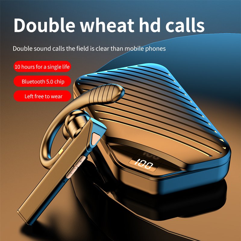 K3 Business Earphones ENC Earbuds Wireless HD Call Headphones Handsfree Ear Hook QCC3020 Handsets Noise Canceling