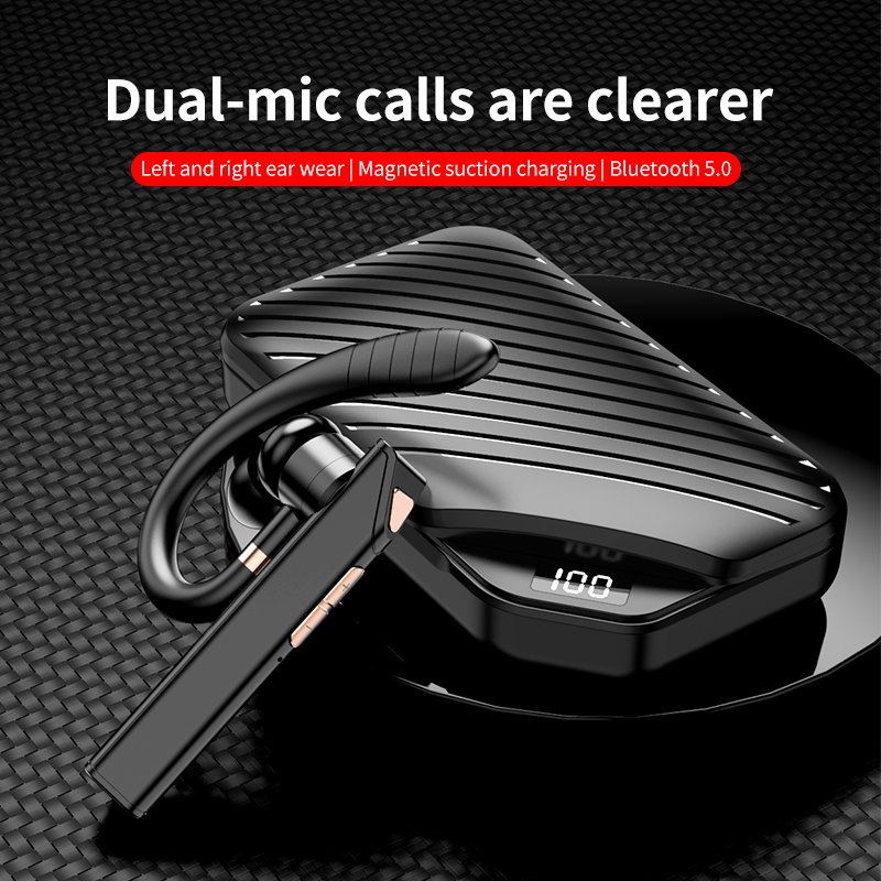K3 Business Earphones ENC Earbuds Wireless HD Call Headphones Handsfree Ear Hook QCC3020 Handsets Noise Canceling