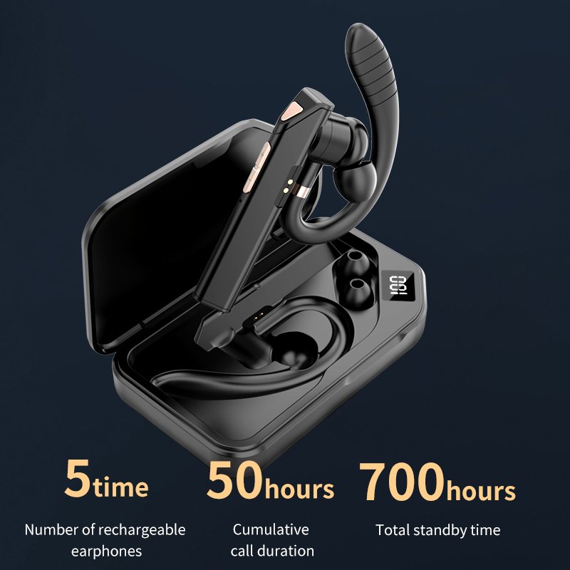 K3 Business Earphones ENC Earbuds Wireless HD Call Headphones Handsfree Ear Hook QCC3020 Handsets Noise Canceling