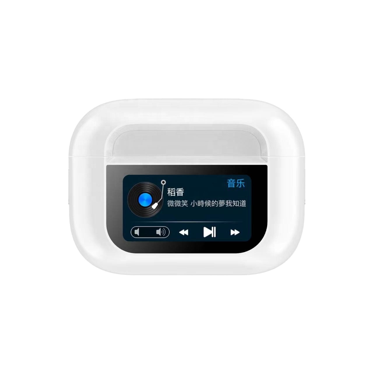 New Arrival ANC Headset LED Touch Screen earphone WT-2 Pro With APP control TWS color screen Earbuds Wireless Sport Earphones