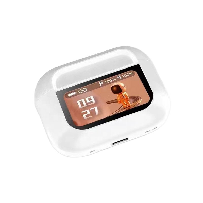 New Arrival ANC Headset LED Touch Screen earphone WT-2 Pro With APP control TWS color screen Earbuds Wireless Sport Earphones