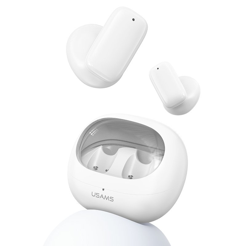 USAMS 2024 Newest mini wireless earbuds earphone headset long battery BT5.3 colorful half in ear sport headphone