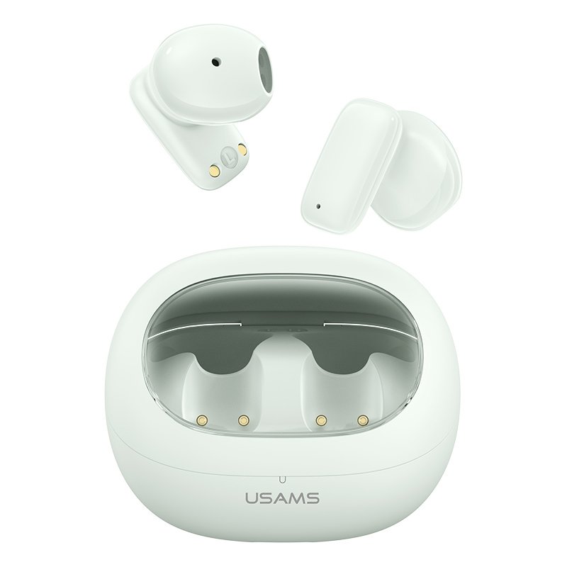 USAMS 2024 Newest mini wireless earbuds earphone headset long battery BT5.3 colorful half in ear sport headphone
