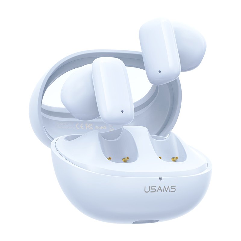 USAMS 2024 Newest mini wireless earbuds earphone headset long battery BT5.3 colorful half in ear sport headphone