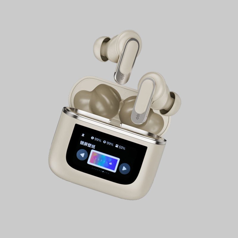 New Product A9 A11 Pro TWS Earphones Headphones LCD Full-Colors Touch Screen ANC ENC Wireless Earbuds In-Ear Headphones
