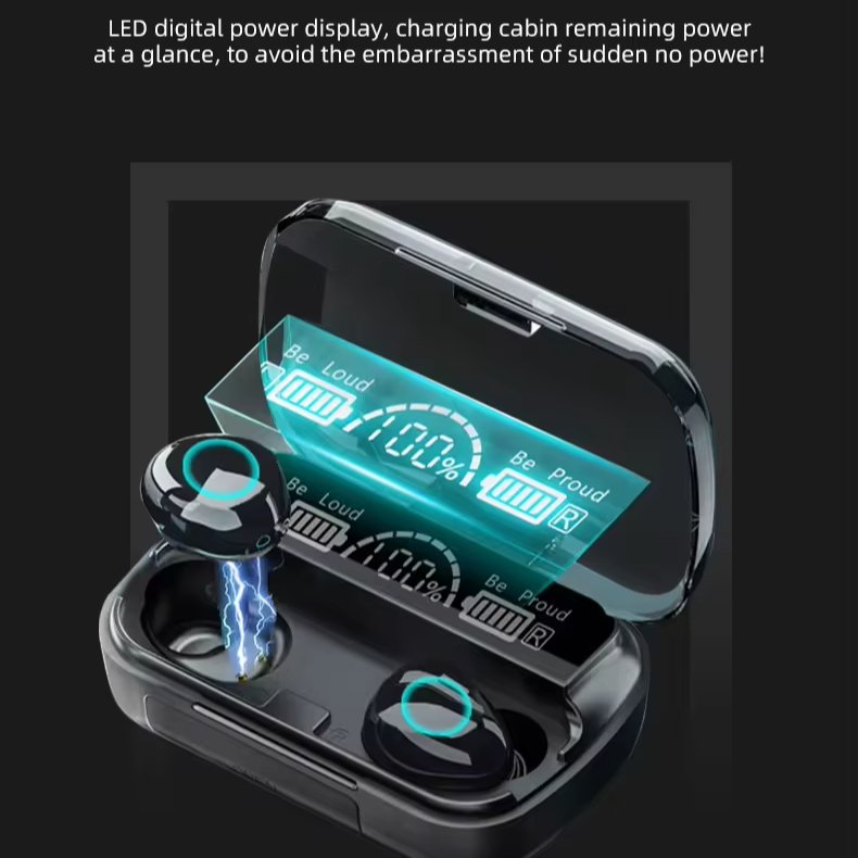 M30 Wireless BT Headset TWS Mini Long Standby Earphones LED Digital Display Auriculares Noise Cancelling Earbuds In-ear Audifono