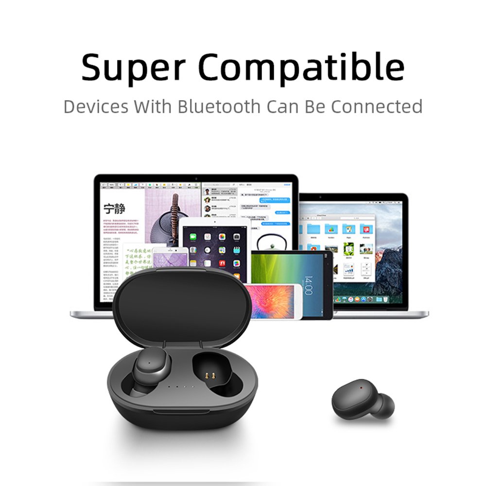 A6S Wireless TWS Earbuds Earphone Airdots Noise Cancelling Ear Pods for Xiao Mi Redmi Red Xiaomi Vivo Huawei Smartphone