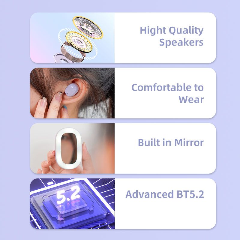 TWS Wireless Headphones Bluetooth Earphones with Box Bass Headsets with Mic Sport Noise Cancelling Earbuds For Mobile Phone