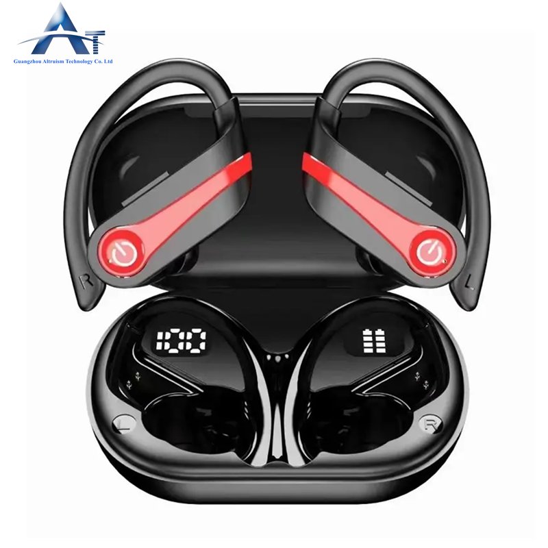 Black Color Wireless YYK-Q63 Waterproof 3D Stereo Clear Calls Low Latency Noise Cancelling Wireless Earphones For Outside