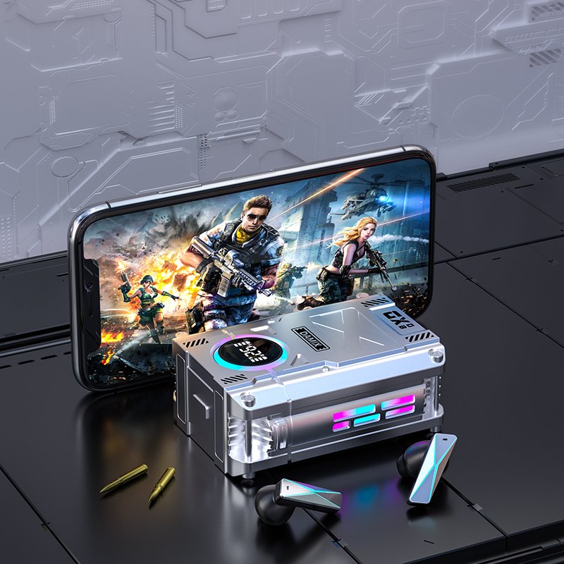 DAMIX TWS DX08 Earphones Smart Touch Power Bank In-ear Gaming Headphones DX-08 True Wireless Earphones For Sports
