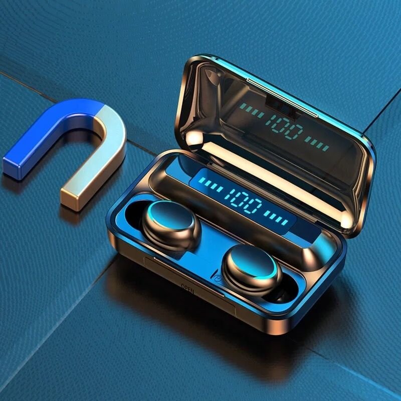 Hot TWS F9-5C Wireless Earphone Earbuds With 2000mah Power Bank Gaming Sport Touch Control Headset Airbuds With Mic