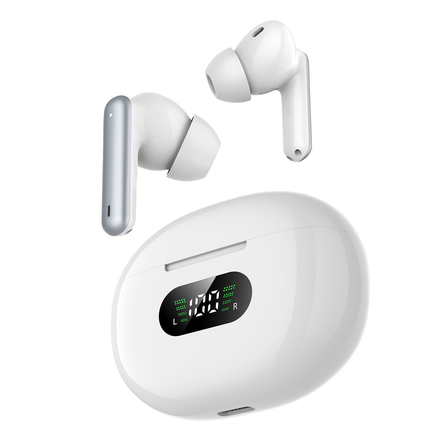Led Digital Display Anc Enc Wireless Earbuds Bluetooth Oem Tws Earphones