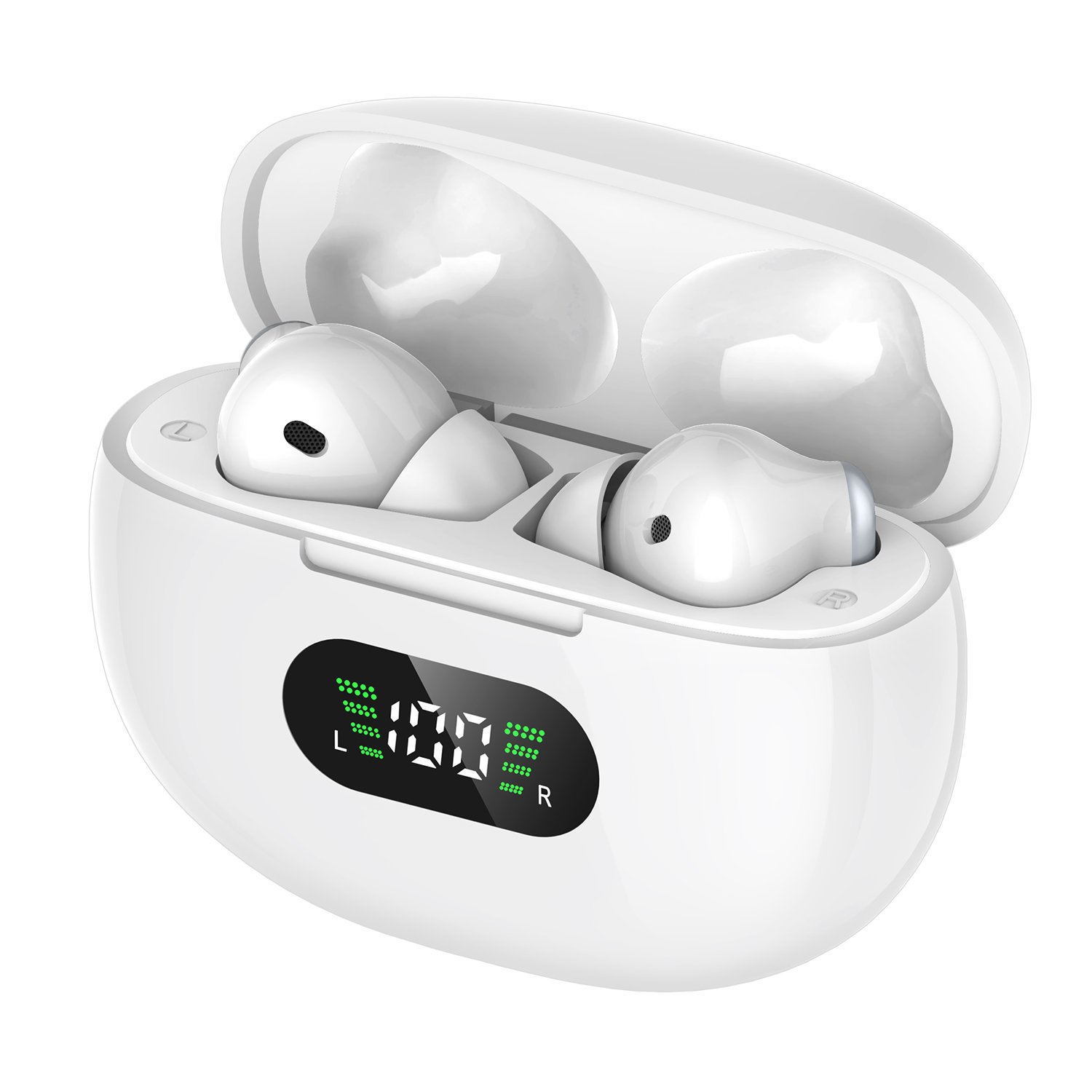 Led Digital Display Anc Enc Wireless Earbuds Bluetooth Oem Tws Earphones