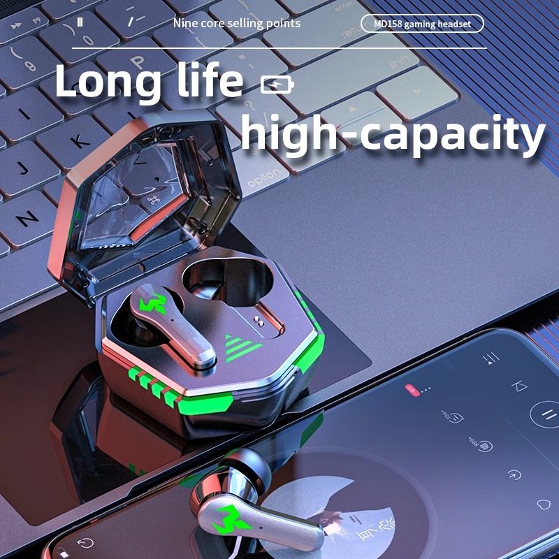 Trending 2024 New Electronic ENC Noise Cancelling Audifonos Wireless Earphones 2.4G Low Latency Headset Gaming In-ear Headphones