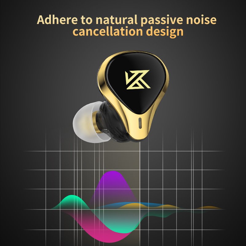 KZ SA08 PRO 4BA TWS BT 5.2 Wireless Earphone Smart Touch Noise Canceling Headsets True Wireless HIFI Monitor Headphones Black