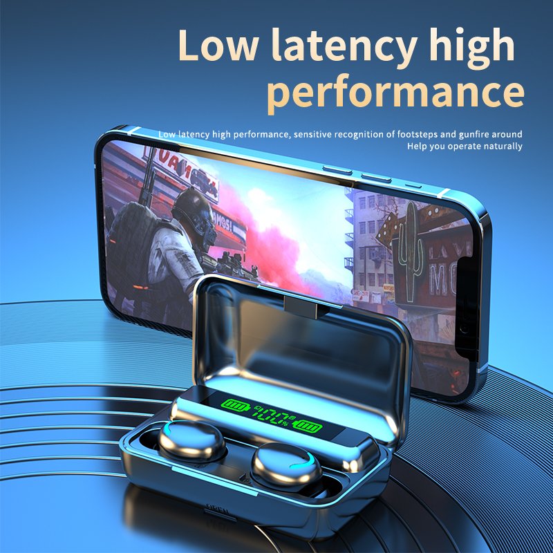 Wireless Bluetooth Earphones F9 5c TWS Headphone 9D Stereo Music Headset 5.0 Touch Earbuds Gaming With Charging Box