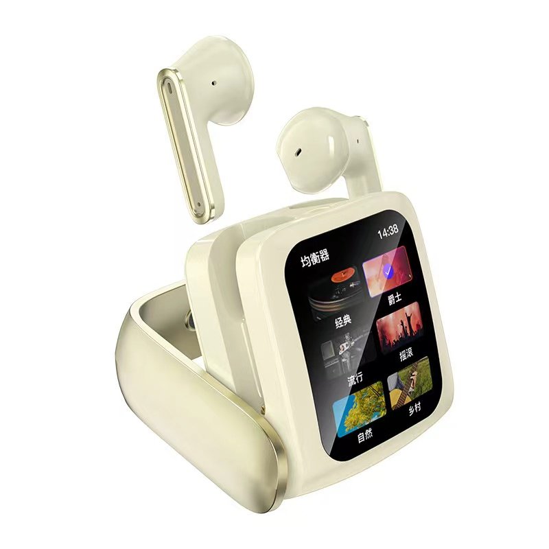 2024 New model with LCD full-color smart touch screen Wireless XP5 waterproof portable TWS noise-cancelling headphones