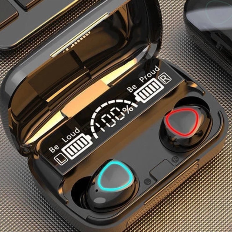 9D TWS Earphone Touch Control Wireless Earphones Stereo Bass Headphone LED Digital Display Headphone Audifonos M10 TWS Earbuds