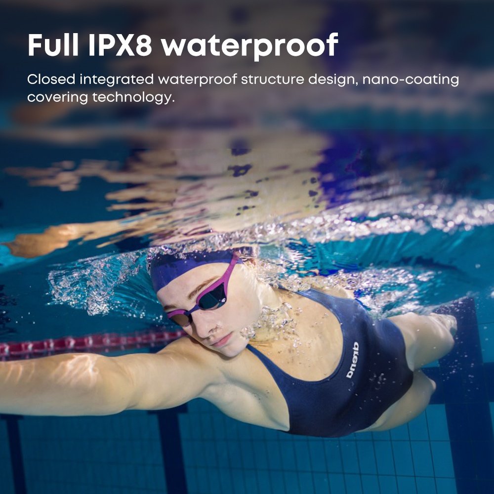 Custom OEM Bone Conduction Headphone Wireless Sport Earphones Open Ear TWS IPX8 Waterproof Bluetooth Headset With 32G TF Card