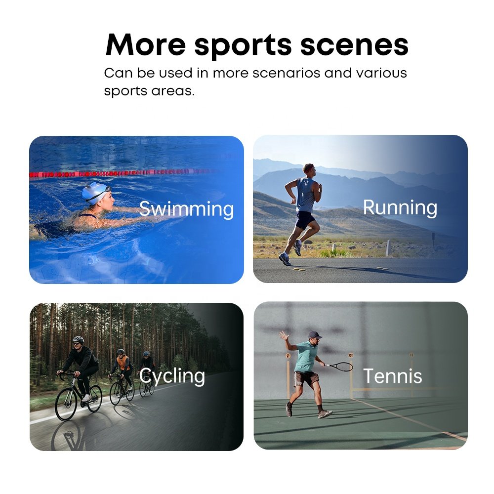 Custom OEM Bone Conduction Headphone Wireless Sport Earphones Open Ear TWS IPX8 Waterproof Bluetooth Headset With 32G TF Card