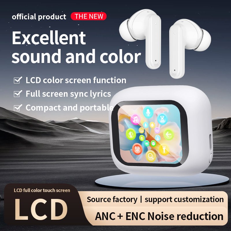 High Quality New Type C Intelligent Noise Cancelling True Wireless Stereo Headset Earphones For Sports Gaming Tws Earbuds