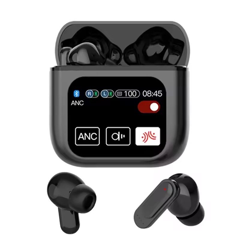 High quality SE60 TWS Earphones ANC ENC LCD Touch Screen True Wireless Earphones Noise Cancelling Sport wireless Earbuds SE 60