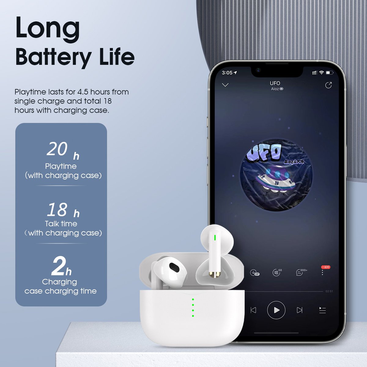 Best seller TWS True Wireless Earbuds Headset BT 5.3 ENC Noise Canceling Earphones fast pairing Type c with voice assistant