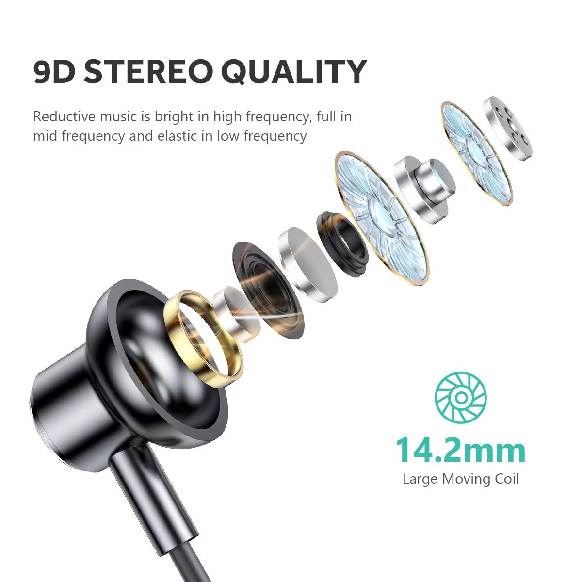 2024 Trending TWS Headphones Wireless Earphones with Large Battery Noise Cancelling Waterproof In-Ear Sport Neckband Business