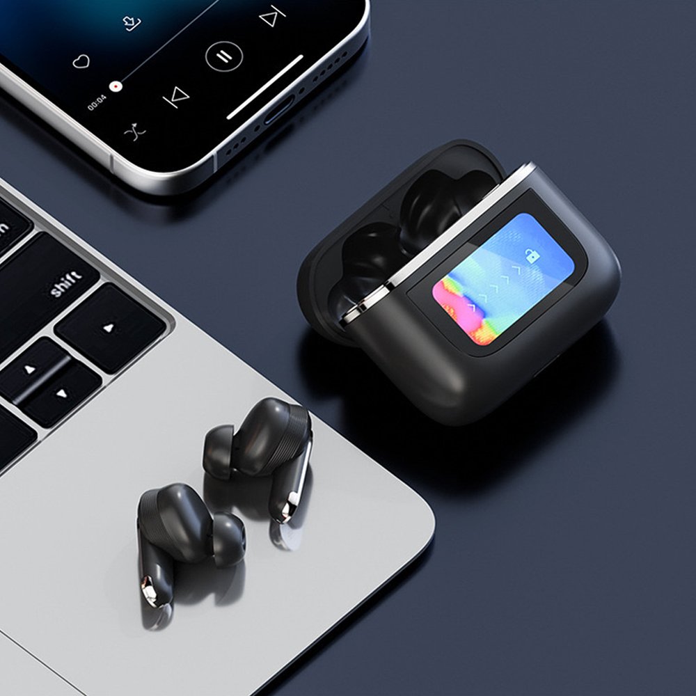 2024 V8 Low Latency Sport Earbuds LED Display Wireless Earphones BT 5.3 Stereo Hifi TWS Music Headphone Earbuds